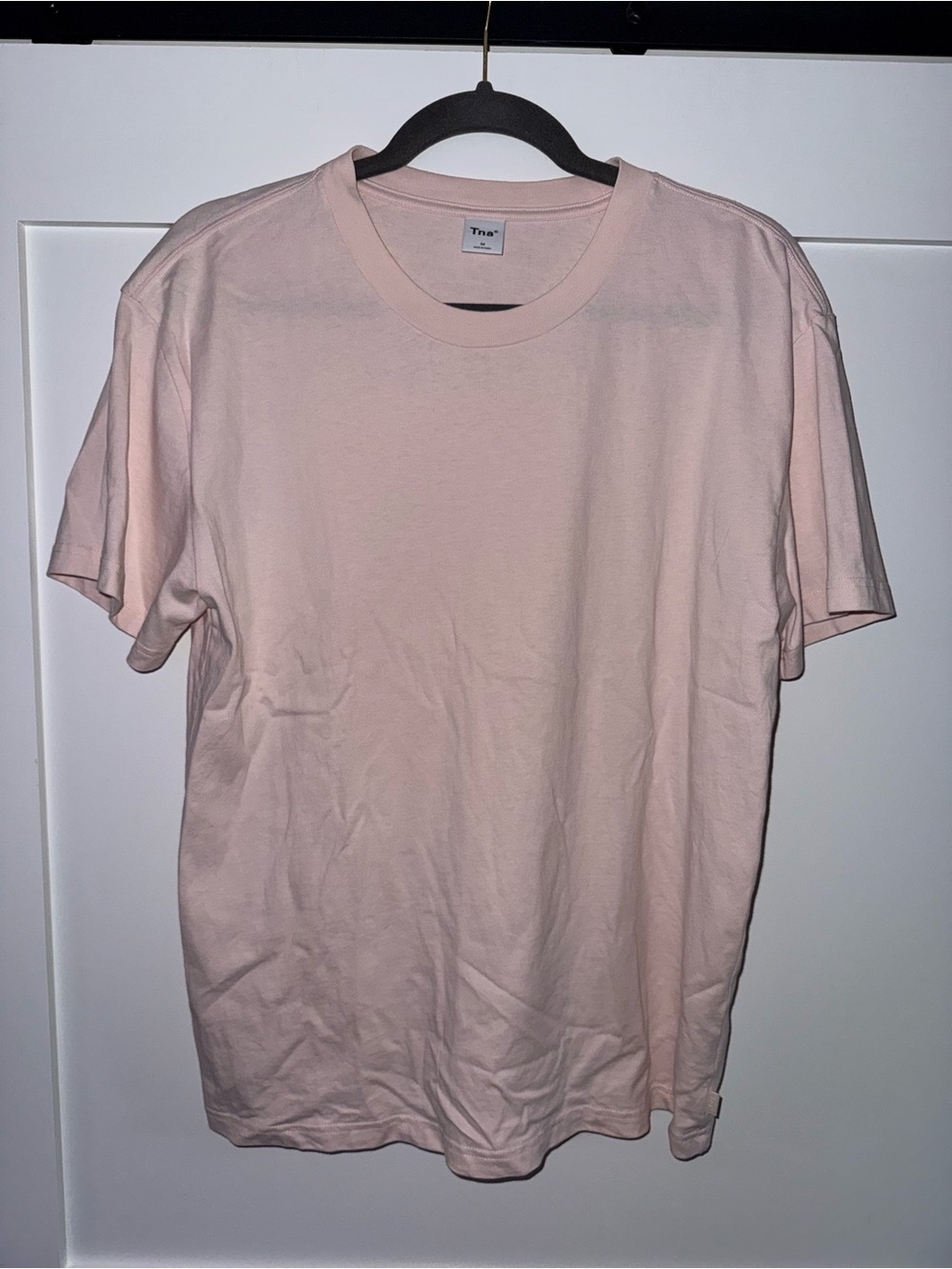TNA Men's Crew Neck Tee in Pale Pink